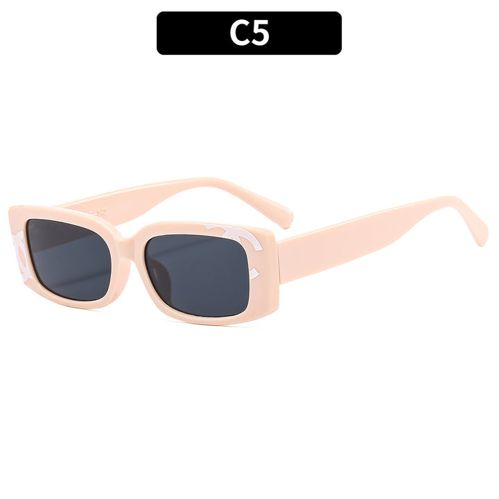 Classic Style Retro Square Frame Sunglasses