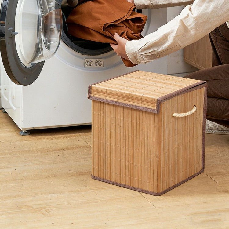 Laundry basket made of natural bamboo Bowlift