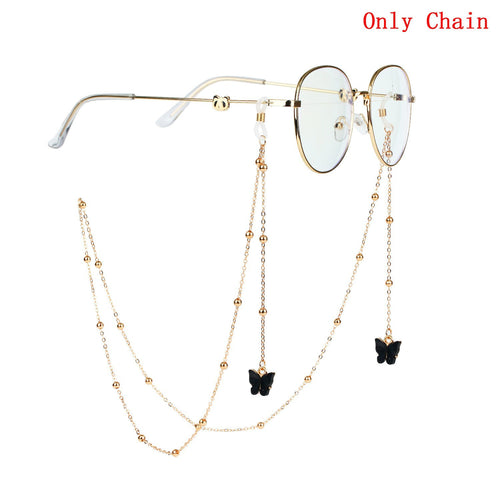 Decorative Butterfly Eyewear Chain Bowlift