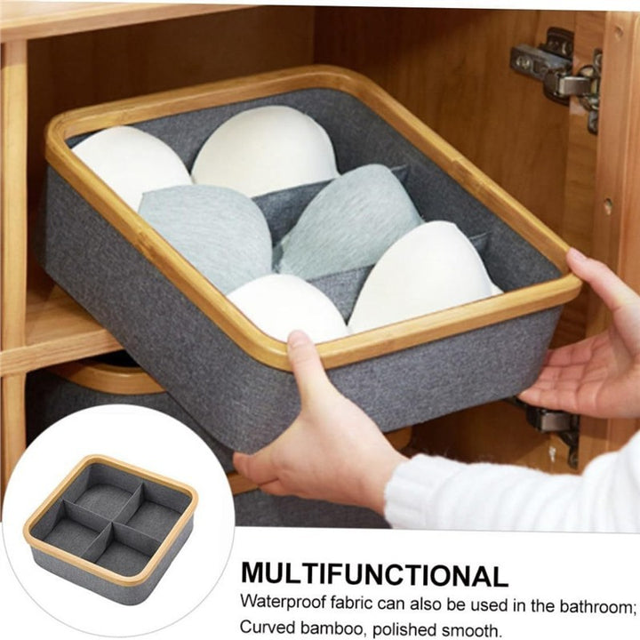 Felt Organizer with Bamboo Frame Bowlift