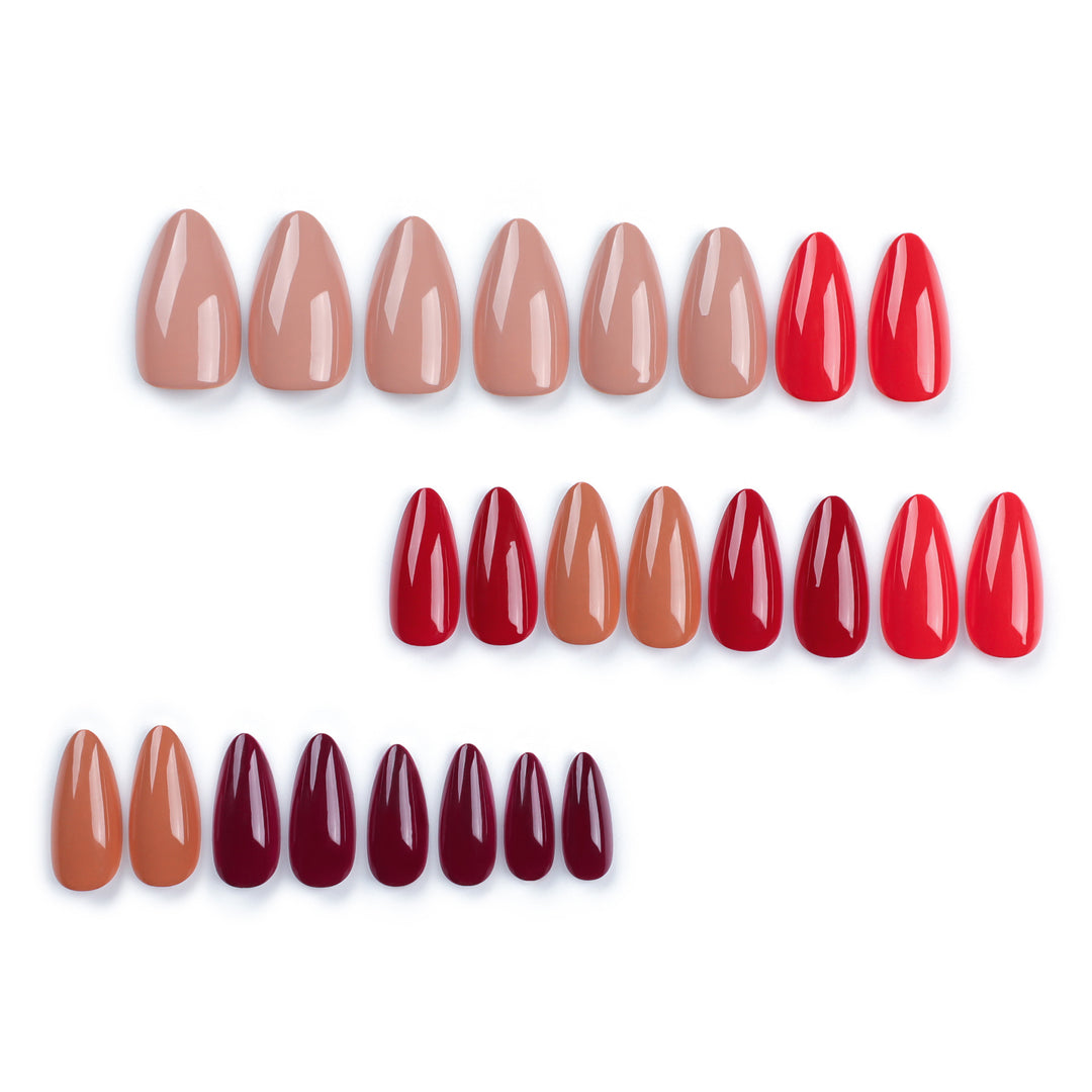 Artful nail extensions in elegant stiletto style Bowlift