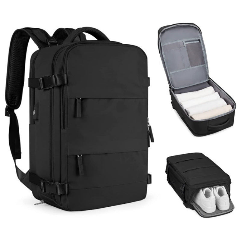 Multi-Compartment Travel Backpack Bowlift