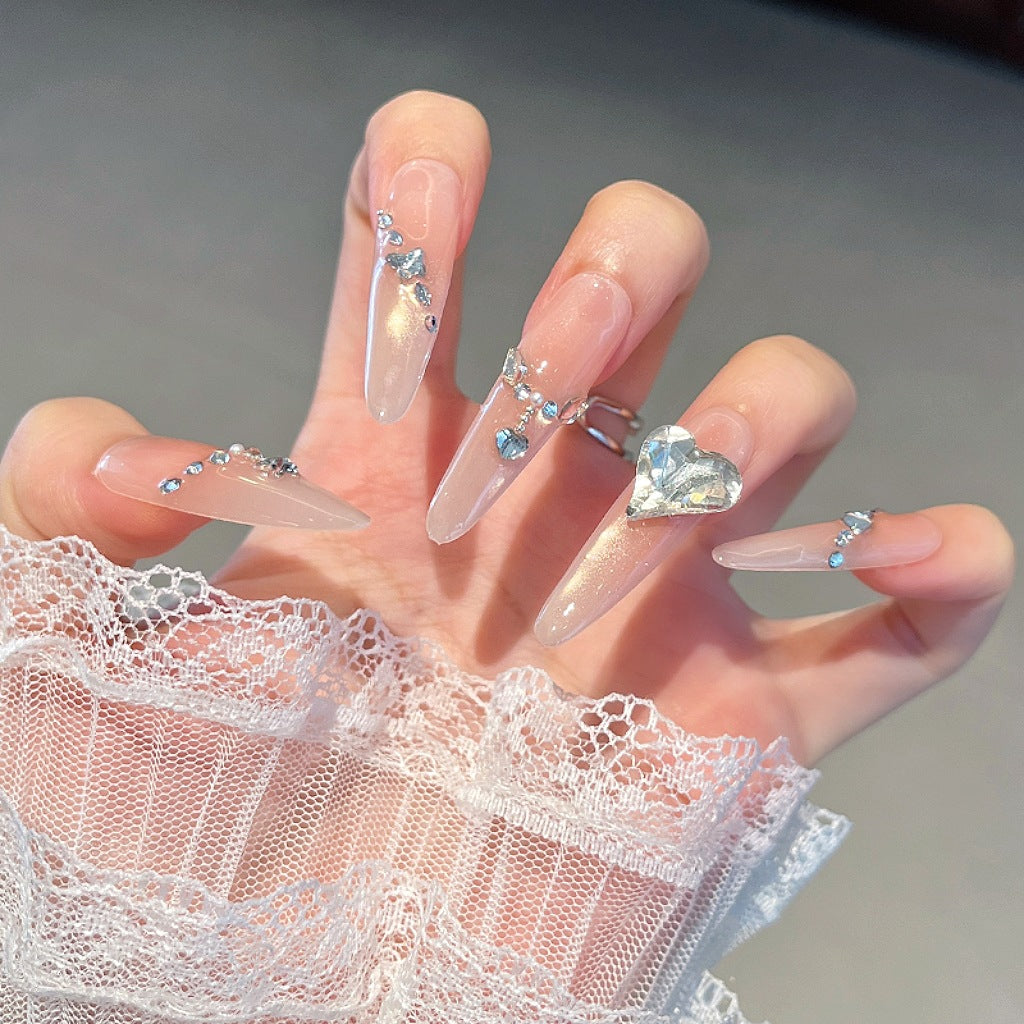 Stylish Stiletto Press-On Nail Extensions Bowlift