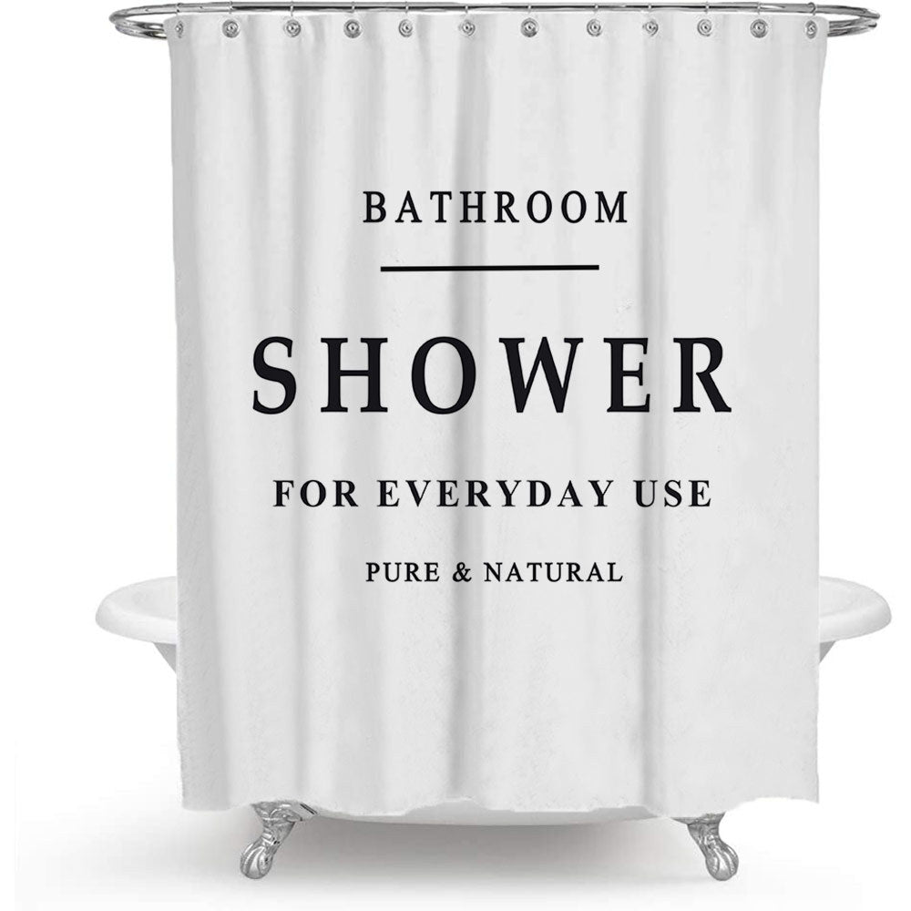 Minimalist Shower Curtain Bowlift