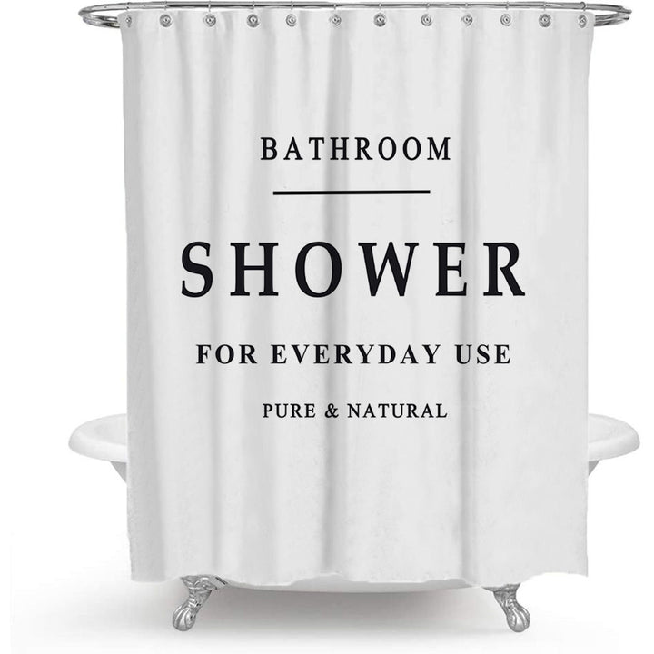 Minimalist Shower Curtain Bowlift
