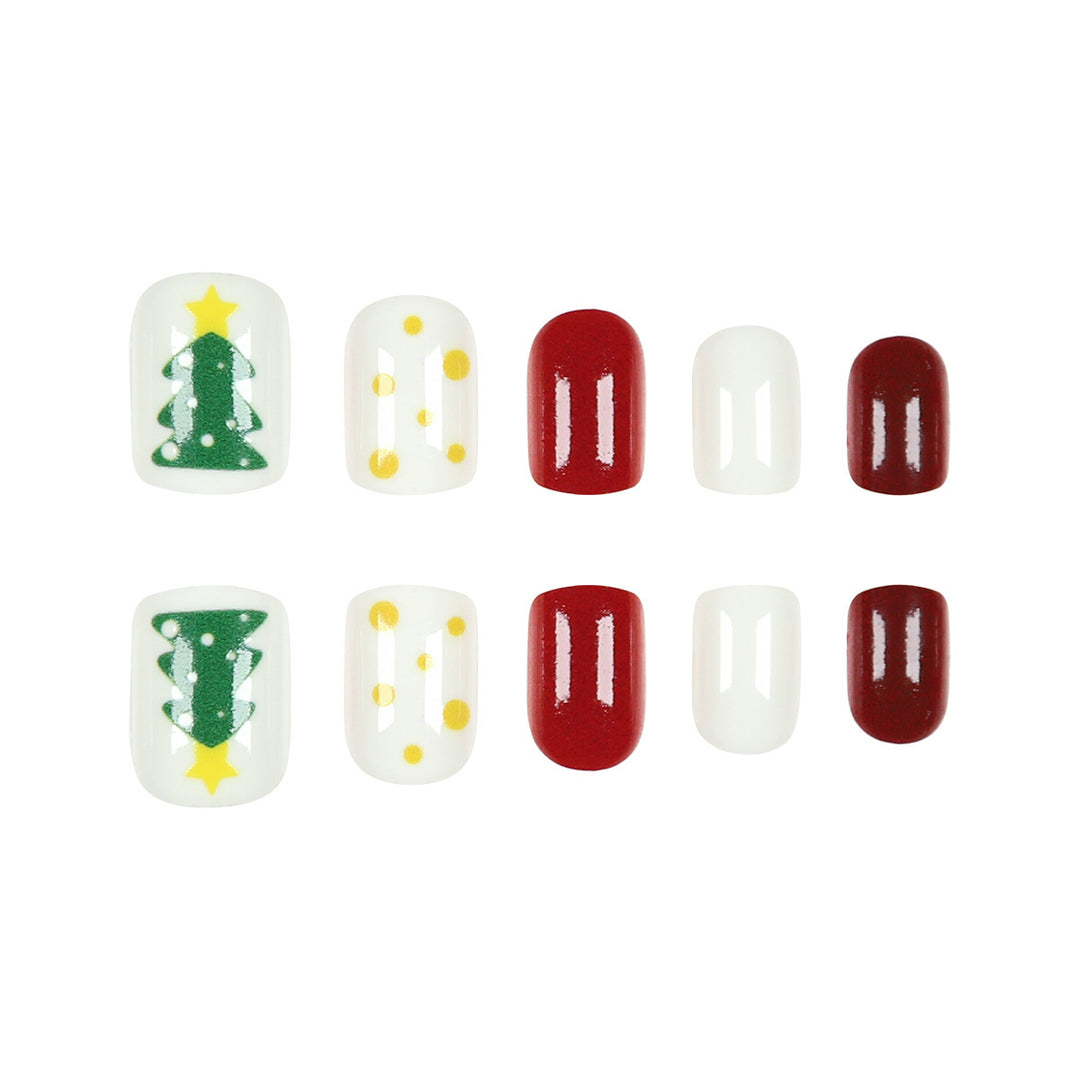 Holiday-Themed Press-On Nail Set Bowlift