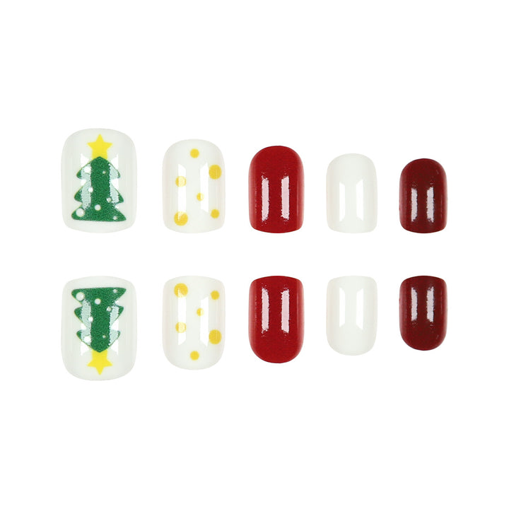 Holiday-Themed Press-On Nail Set Bowlift