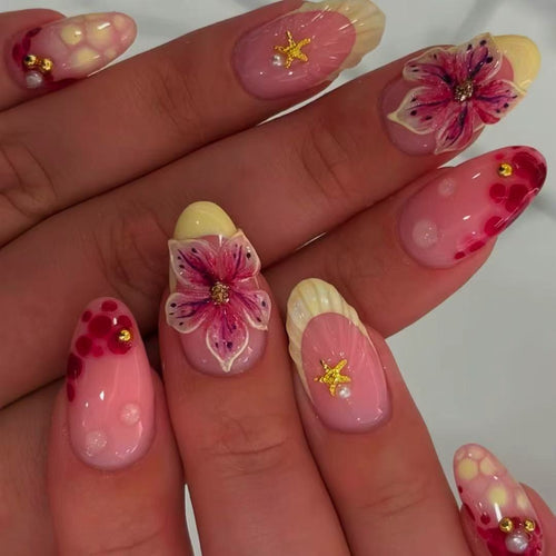 Artistic Floral Nail Art Extensions Bowlift 1787913534