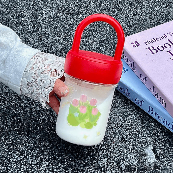 Ladies eco-friendly water bottle with practical carrying handle Bowlift