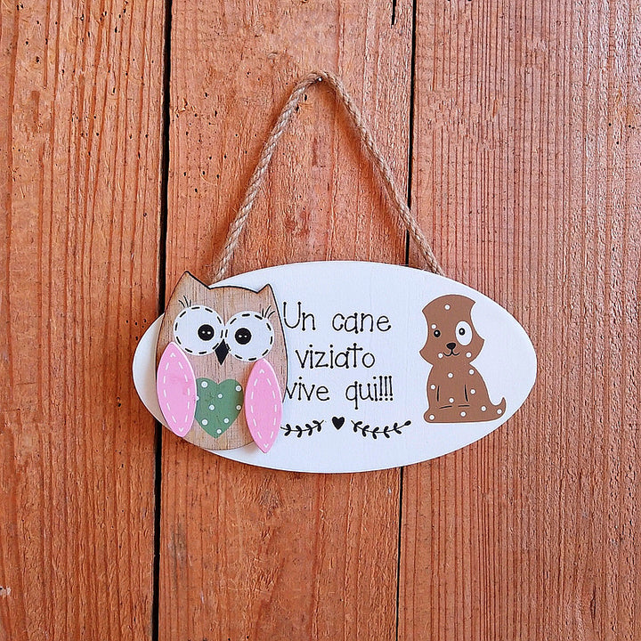 Cute Owl Welcome Sign