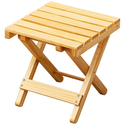 Foldable Stool Made of Sustainable Wood Bowlift