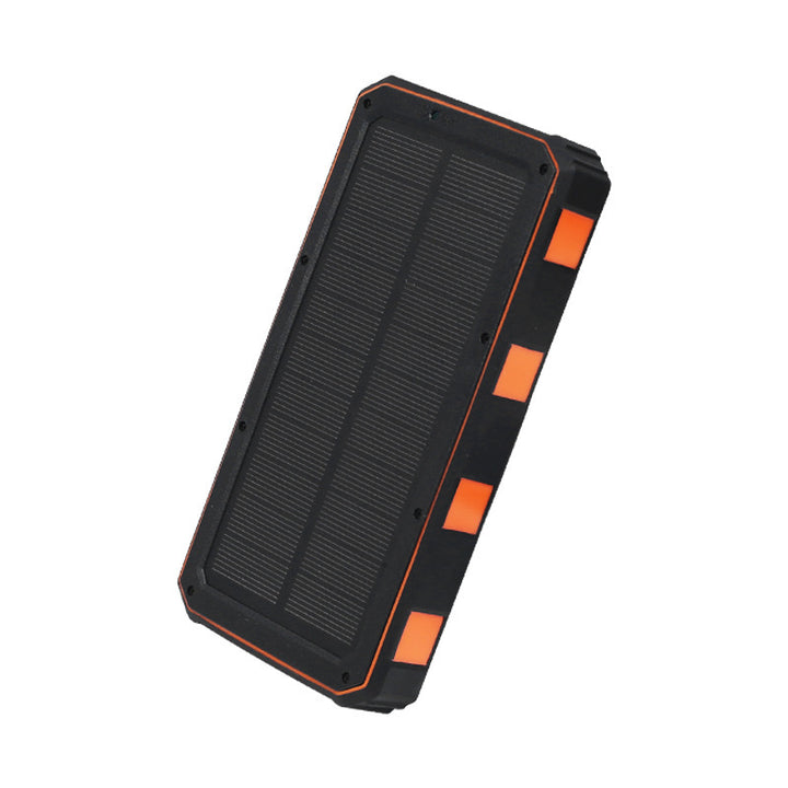 Solar-powered high-performance power bank with robust housing Bowlift