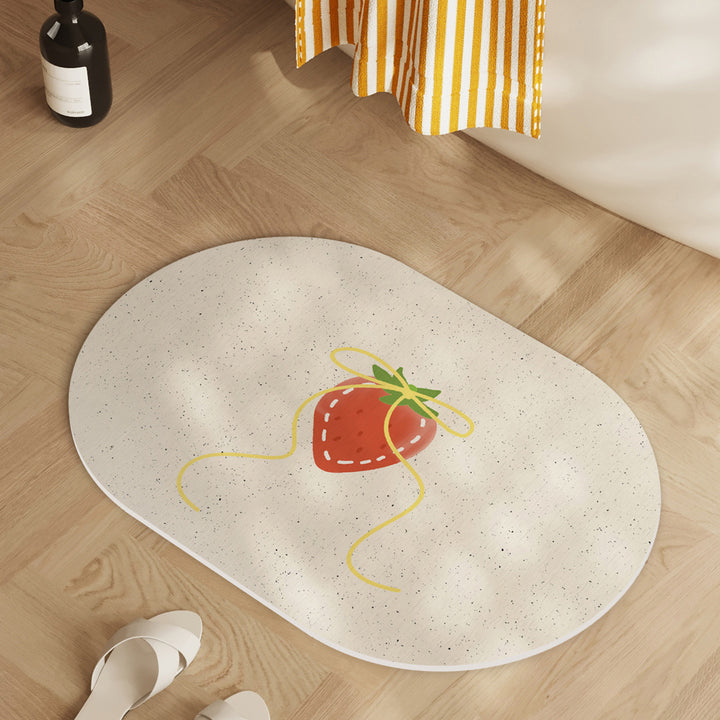 Playful Lemon-Themed Bath Mat Bowlift