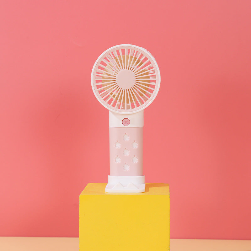 Women Portable Hand Fan with Ergonomic Handle and Adjustable Tilt Angle Bowlift