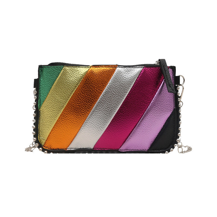 Colorful Metallic Chic Crossbody Bag Bowlift
