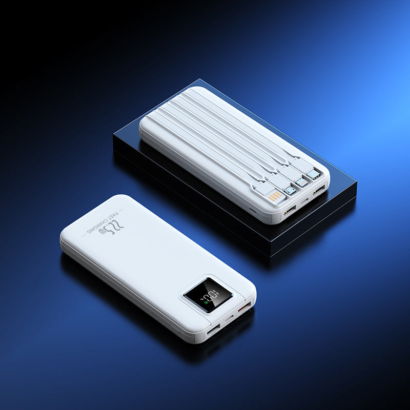Portable power bank with intelligent fast charging function and digital charge level display Bowlift