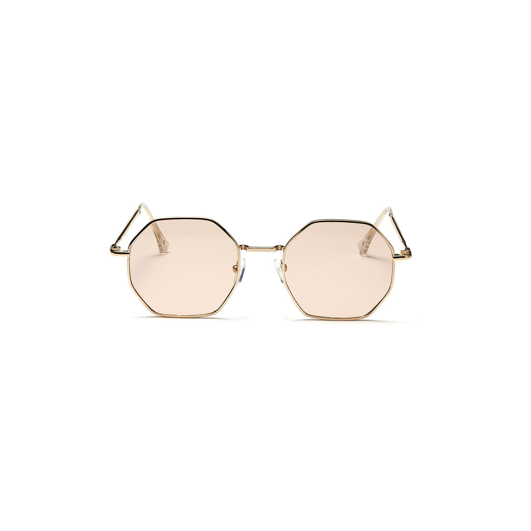 Women's octagonal sunglasses with elegant metal accents Bowlift