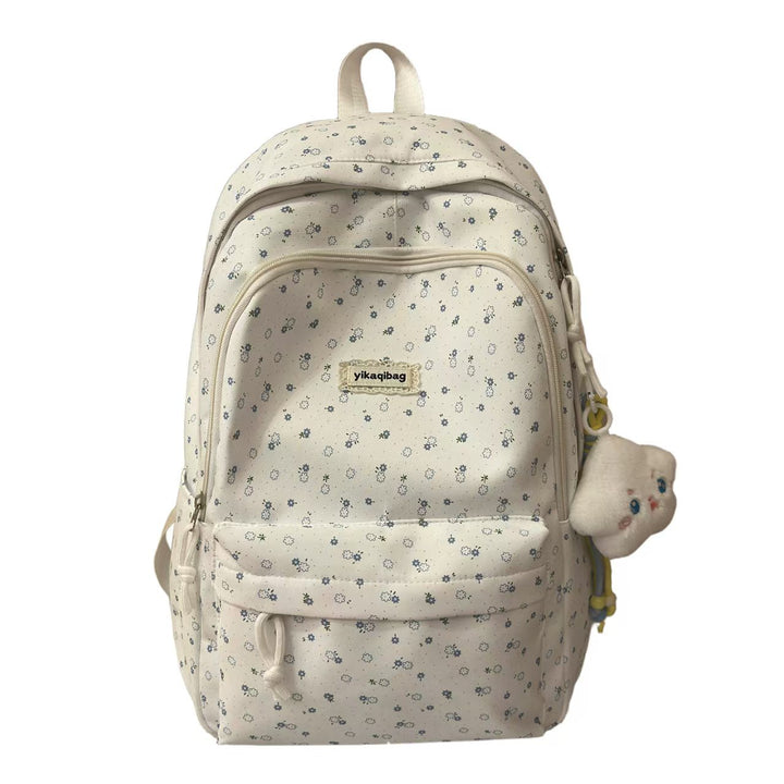 Floral Print Multi-Compartt Backpack Bowlift