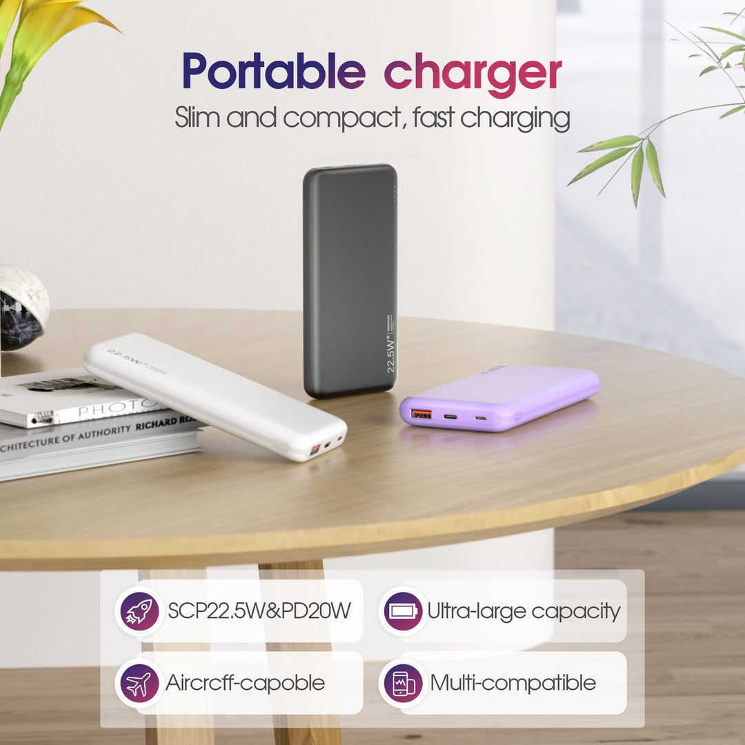 Portable power bank with fast charging and multiple charging ports Bowlift