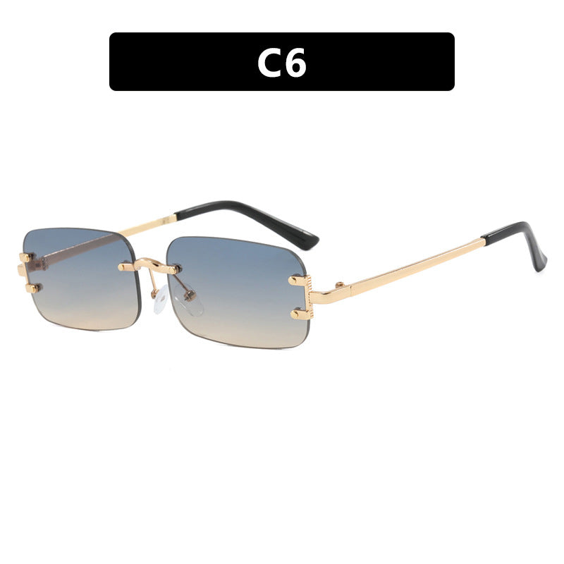 Ladies square sunglasses with high-quality metal frame Bowlift