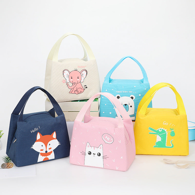 Cute Animal-Themed Insulated Lunch Bag