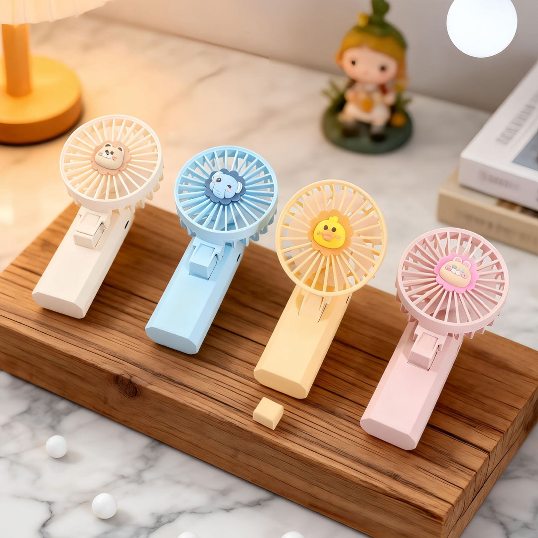 Women's portable handheld fan with charming animal design Bowlift