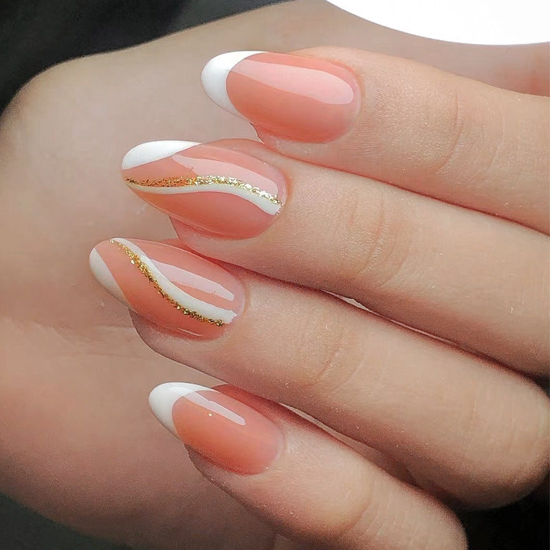 Artistic Heart-Accent Press-On Nail Set Bowlift