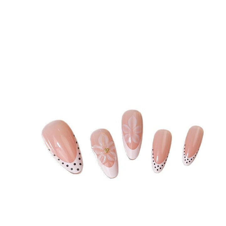 Elegant Floral Art Press-On Nail Set Bowlift