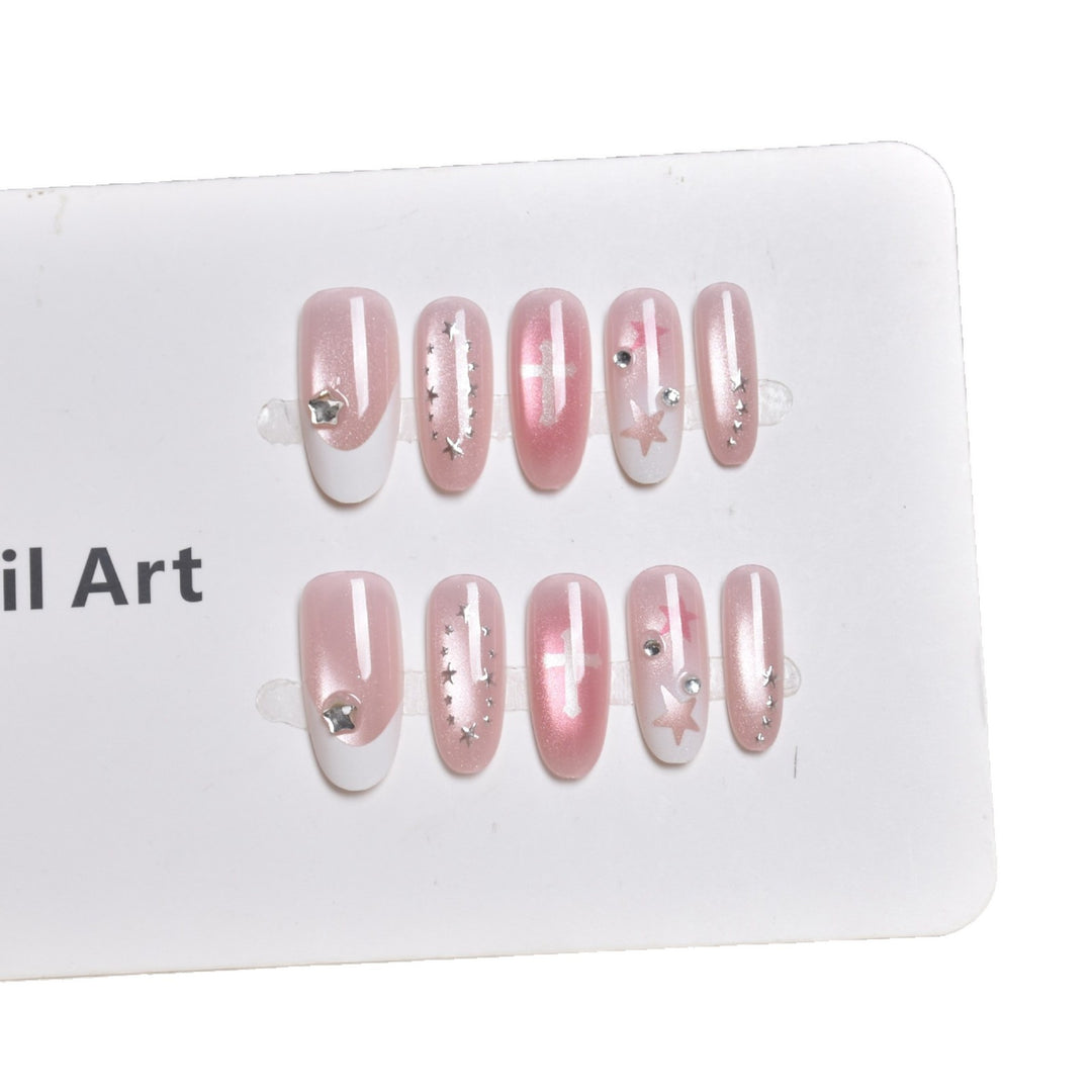 Decorative Ombre Press-On Nail Set Bowlift