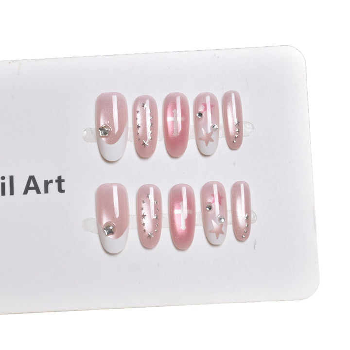 Decorative Ombre Press-On Nail Set Bowlift
