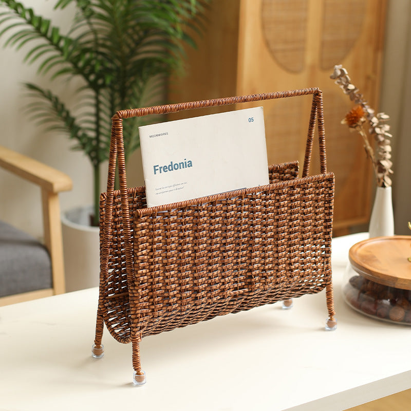 Unisex Handwoven Newspaper and Magazine Stand Bowlift