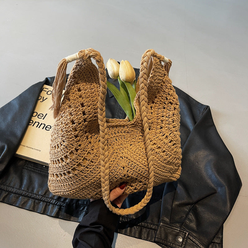 High-Quality Crocheted Shoulder Bag Bowlift