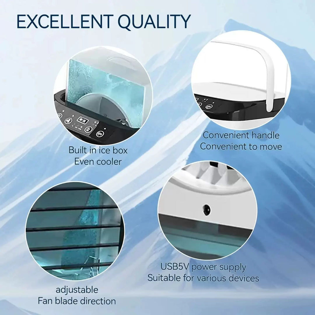 Unisex One Size portable desktop vaporizer and air humidifier with ultrasonic automatizer detachable ice compartment large water tank Bowlift