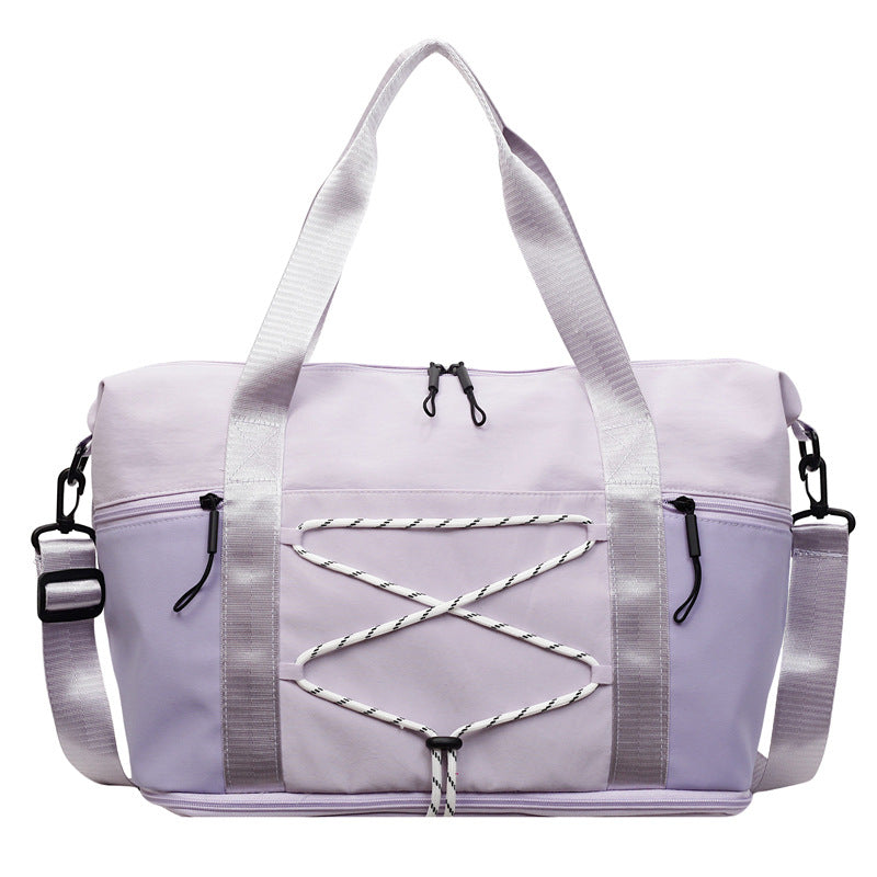 Sporty Shoulder Bag With Practical Organizer Bowlift