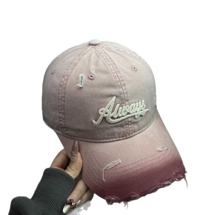 Women's Distressed Graphic Baseball Cap Bowlift