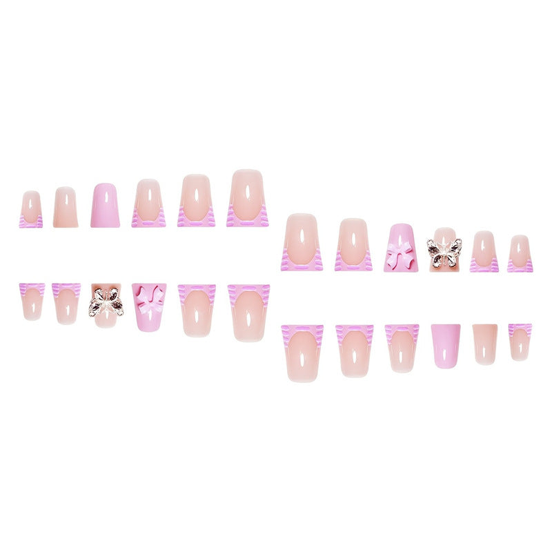 Playful Floral Design Press-On Nail Extensions Bowlift