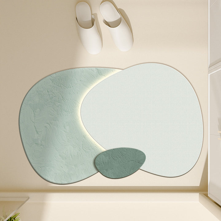 Floral-Inspired Decorative Bath Mat Bowlift