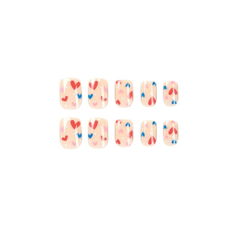 Artificial Nail Art with Heart Designs Bowlift