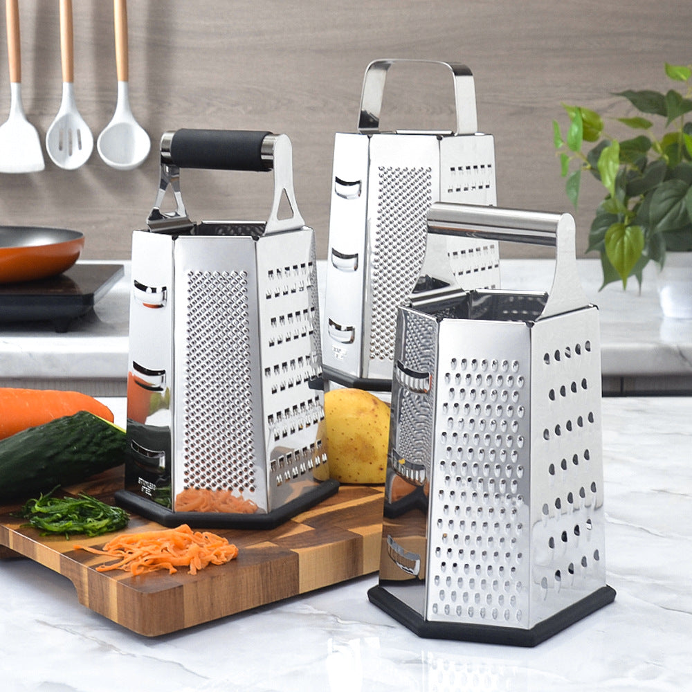 High-quality stainless steel kitchen grater with non-slip base Bowlift