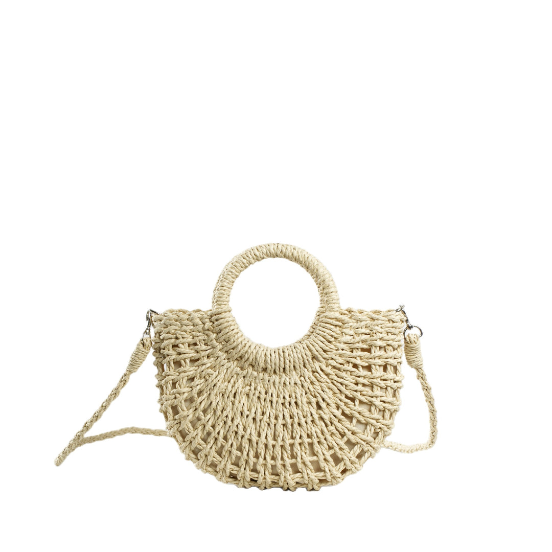 Beef Bast Handbag with Structured Design Bowlift