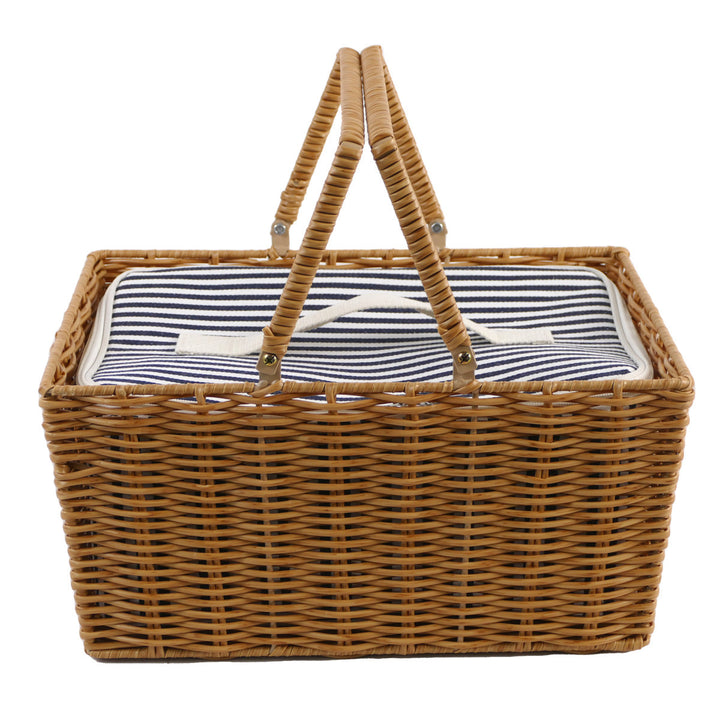 Women's storage basket with removable fabric insert and sturdy carrying handles Bowlift