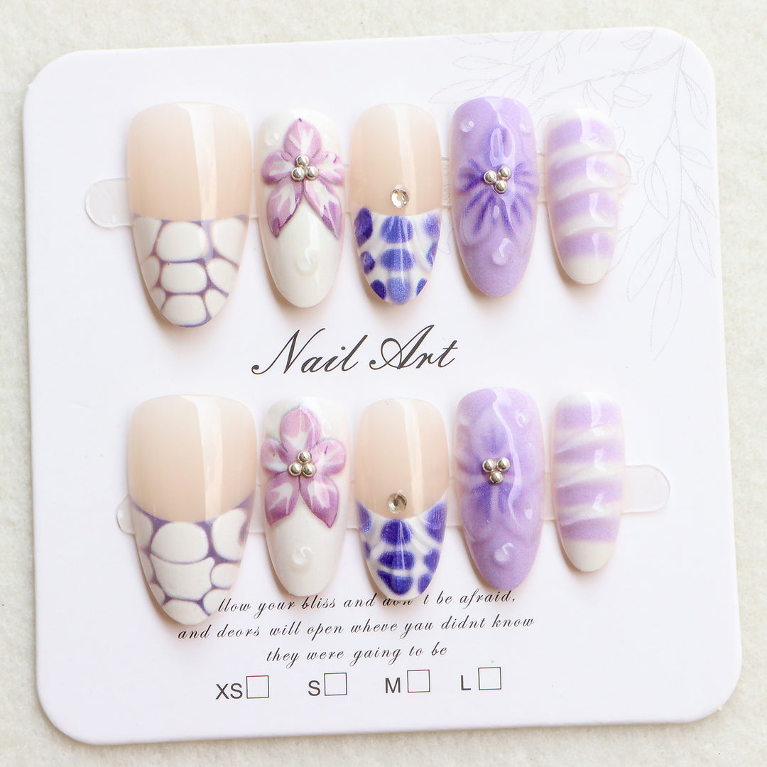 Artistic Press-On Nail Collection Bowlift