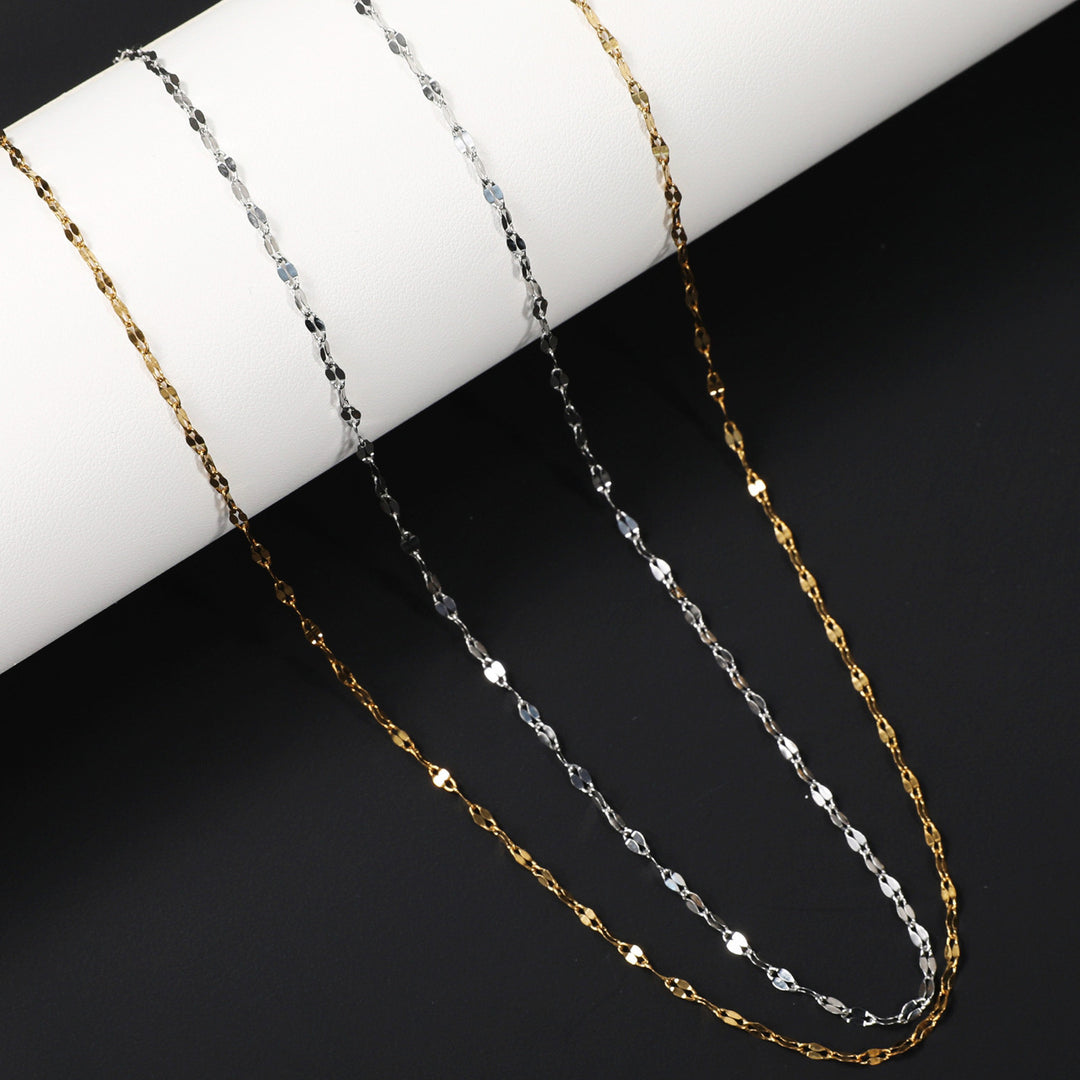 Elegant Interlaced Chain Necklace Bowlift