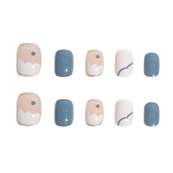 Artistic Geometric Nail Art Extensions Bowlift