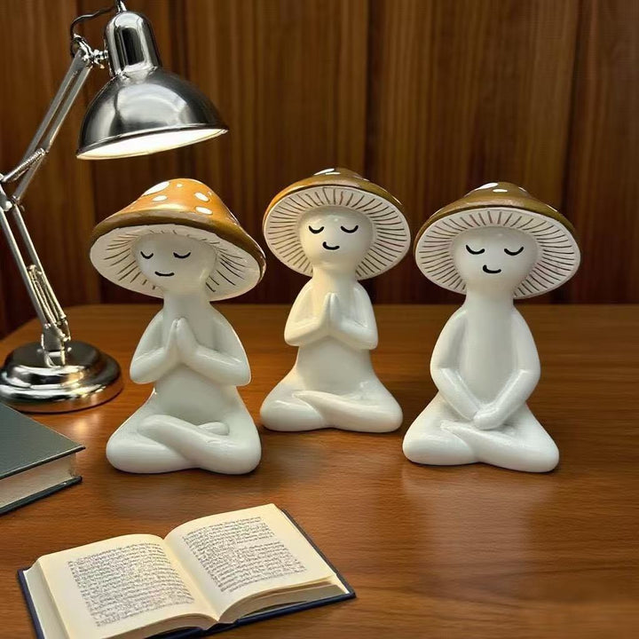 Meditating Mushroom Decoration Figure Bowlift