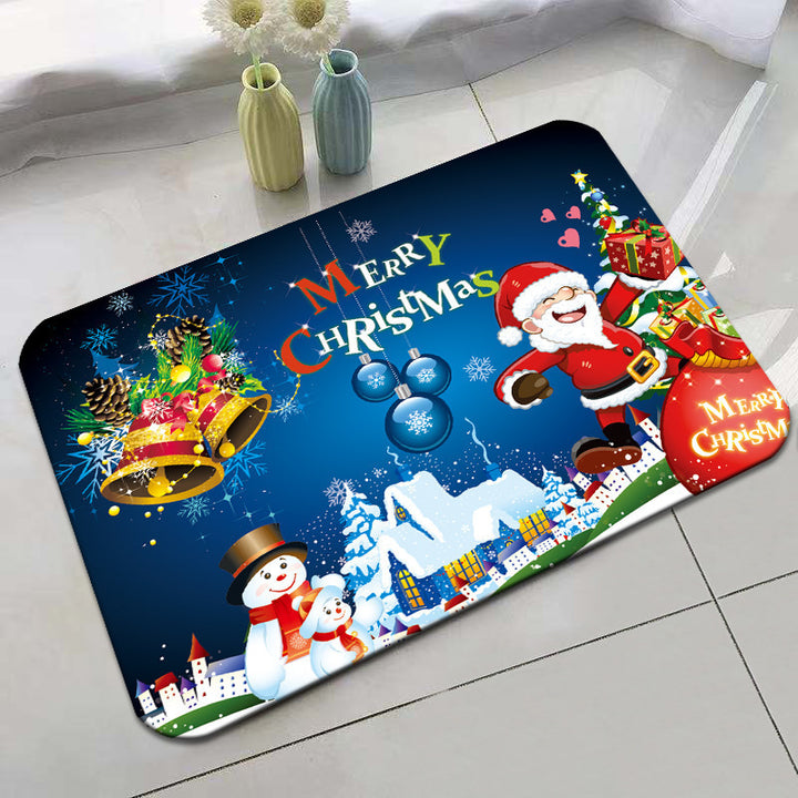 Festive Holiday-Themed Bath Mat Bowlift