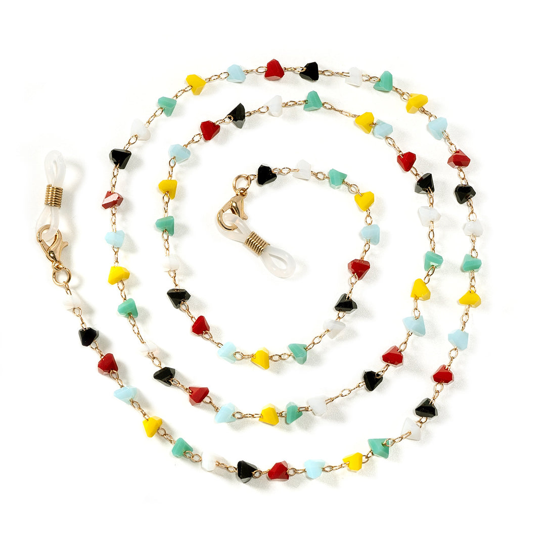 Chic Gemstone-Style Eyewear Chain Bowlift