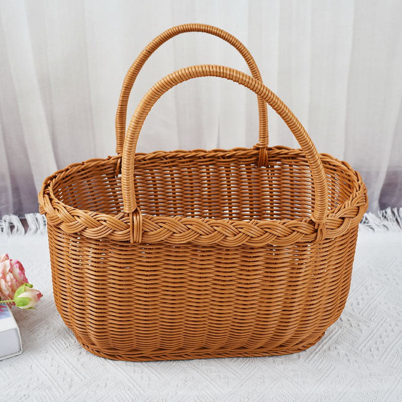 Braided Woven Storage Basket Bowlift