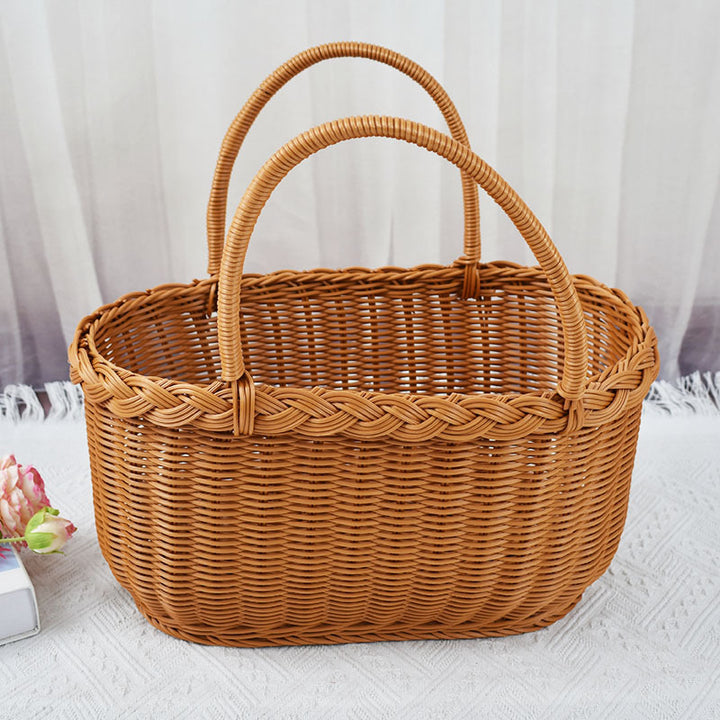 Braided Woven Storage Basket Bowlift
