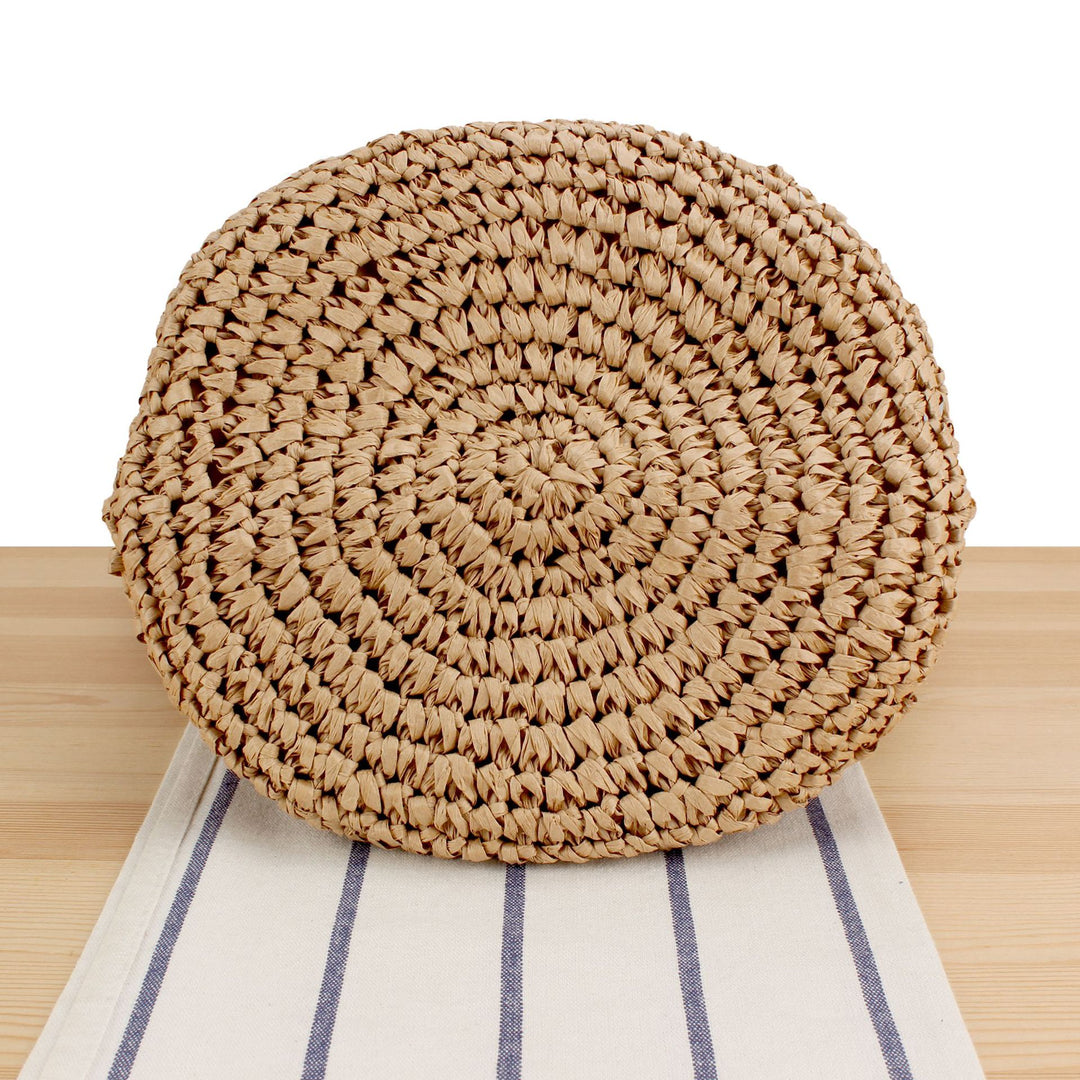 Handmade Crocheted Shoulder Bag In Modern Design Bowlift
